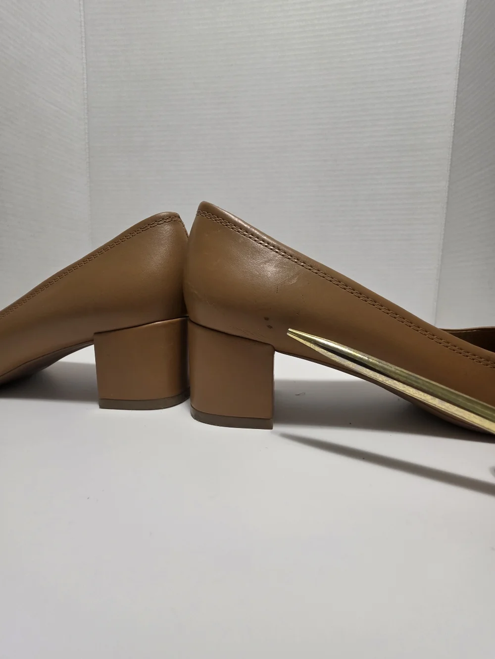 Tory Burch Mini Miller Block Leather Heels Size 7.5